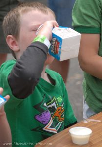 milk chugging contest